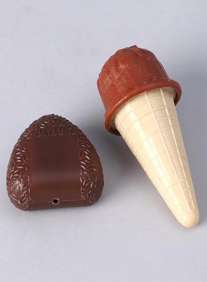 PLUSPOINT 12 Pcs Cake Cutting Set Realistic Sliceable Cake Food Play Set Food Toy Pretend Cutting Play Cake Desserts Ice Cream and Donuts Birthday Gifts Toy Set for Boys Kids Girls - Image 3